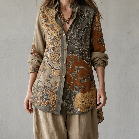 Wovana Set – Zestaw Tuniki i Spodni w Stylu Boho