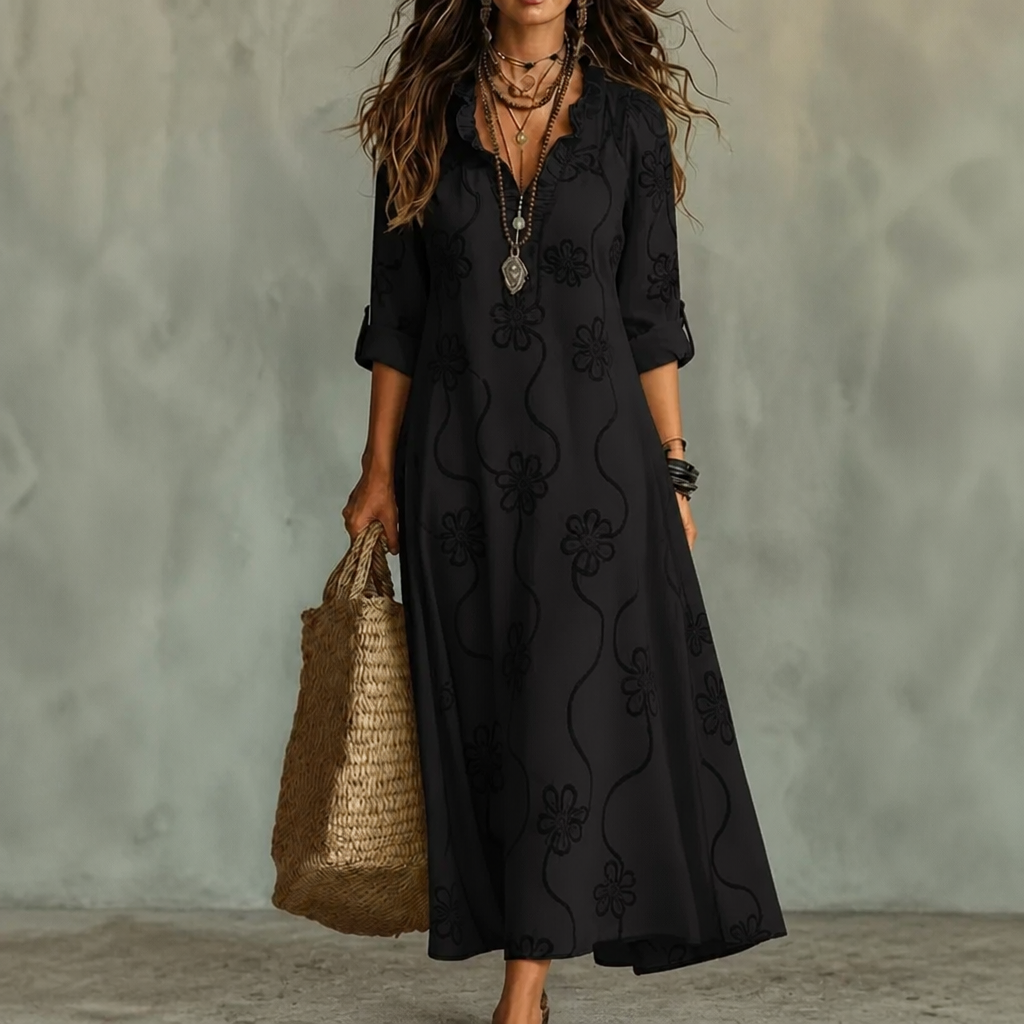 Wearbella – Sukienka Midi w Kwiatowy Wzór