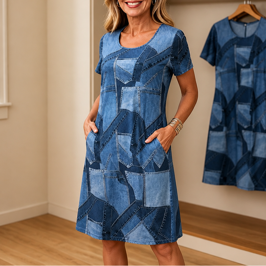 Wearbella – Sukienka w stylu patchwork