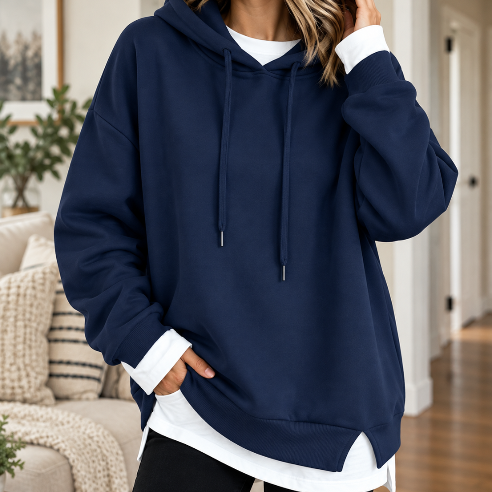 Layerlyn – Bluza z kapturem w dwóch kolorach