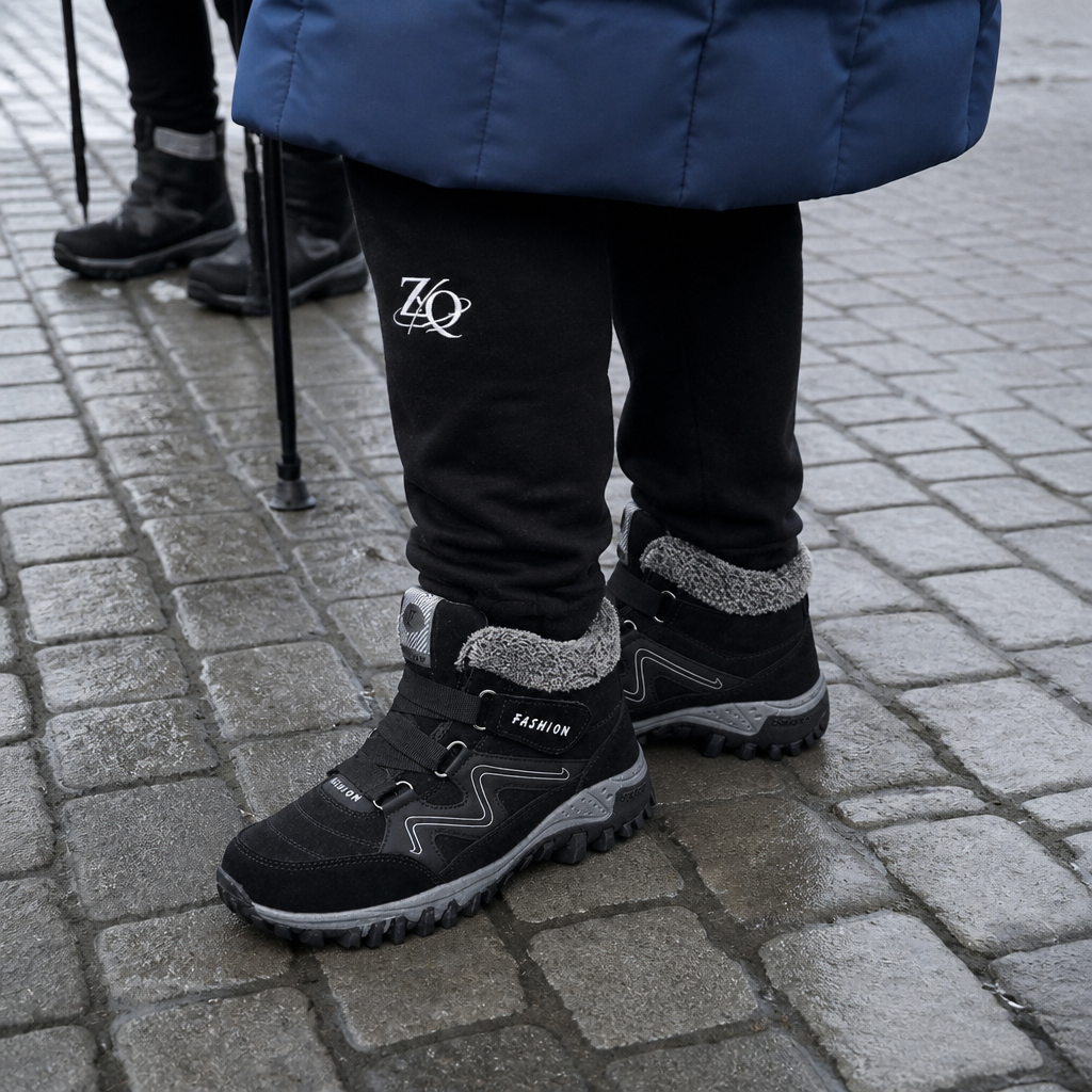 Cozywalk – Botki za kostkę z ociepleniem i antypoślizgową podeszwą