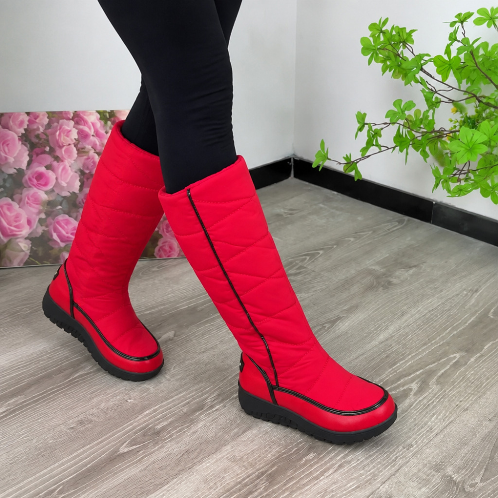Wearbella – Botki z sztucznym futrem do kolan