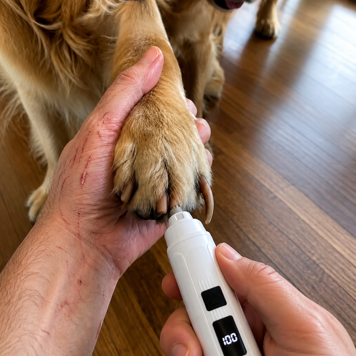 Pawcalm – Elektroniczna maszynka do pazurków dla zwierząt z wyświetlaczem LED