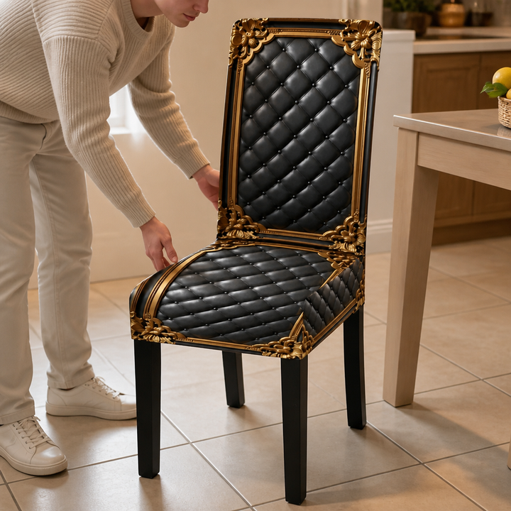 Baronova – Pokrowiec na krzesło jadalniane w stylu barokowym (6-pack)