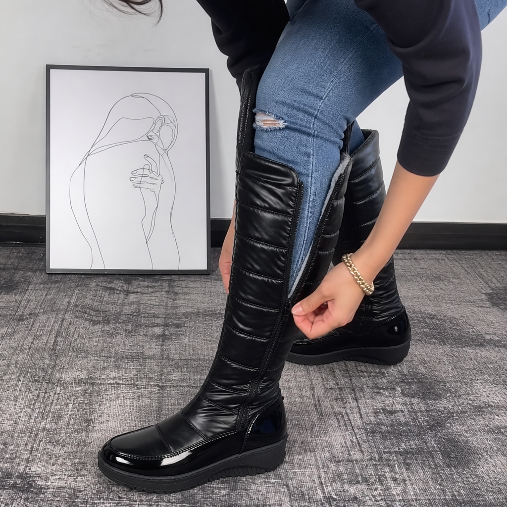 Wearbella – Śniegowce z miękkim wykończeniem do kolan