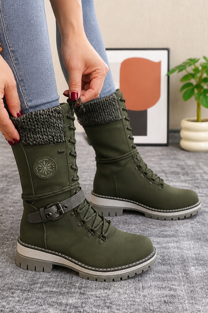 Snowbella – Zimowe Buty do Kolan z Boku na Zamek