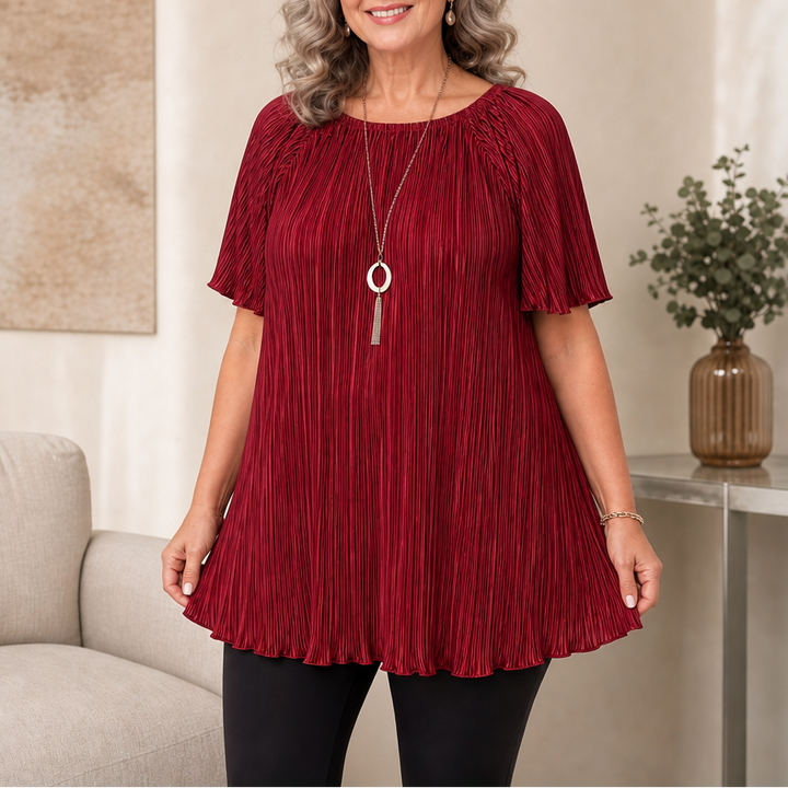 Wearbella – Bluzka z plisami w szerokim kroju