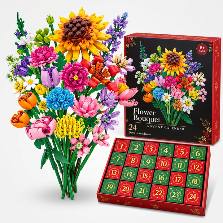 Advent Bloom – 24-dniowy kalendarz adwentowy z kwiatami do budowania