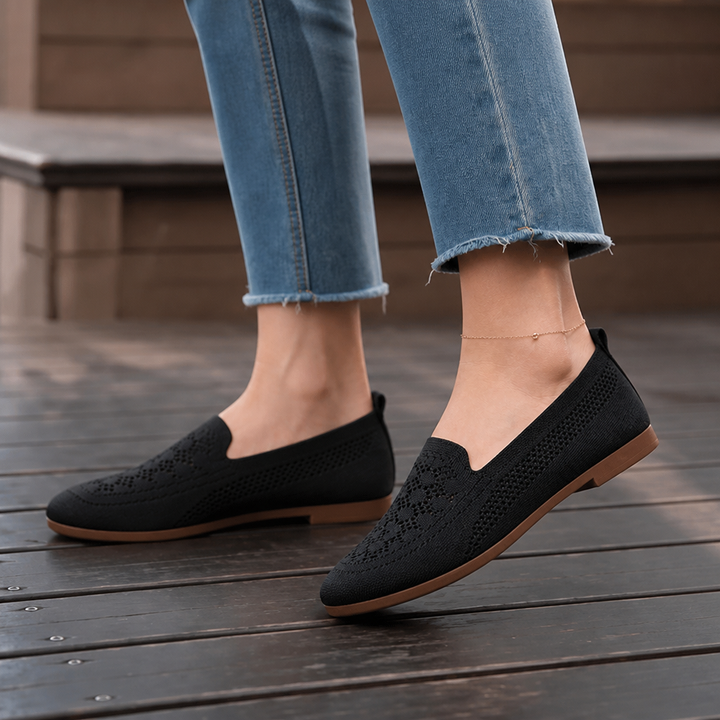 Widloom – Sneakersy Slip-On z Szerokim Noskiem