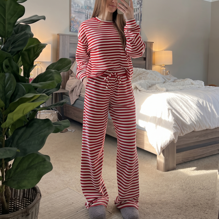 Wearbella – Zestaw z Paskowanym Topem i Spodniami