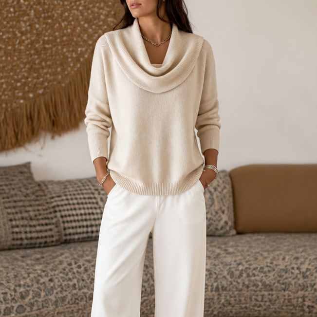 Draveline – Sweter z dekoltem typu cowl