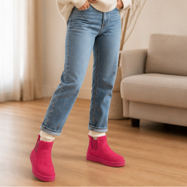 Cozywalk – Zimowe Buty Slip-On z Futrem