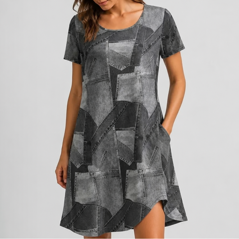 Wearbella – Sukienka w stylu patchwork
