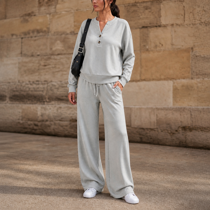 Wearbella – Zestaw z szerokimi nogawkami i paskiem