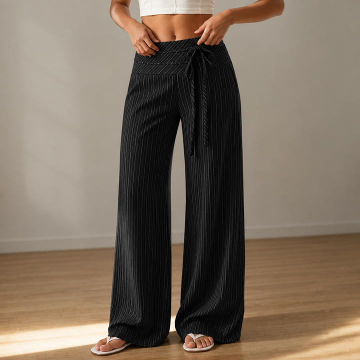 Wearline – Spodnie z szerokimi nogawkami w paski