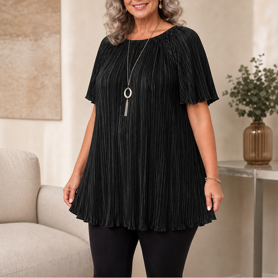 Wearbella – Bluzka z plisami w szerokim kroju