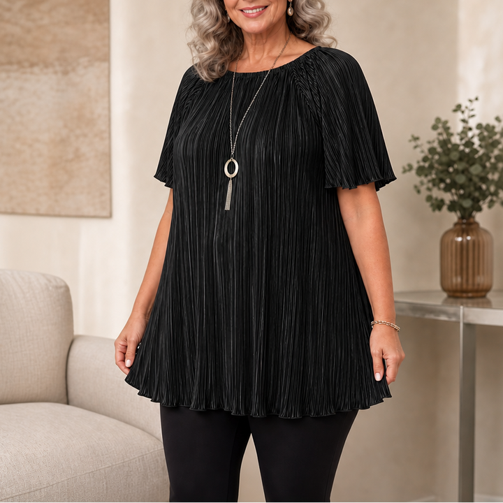 Wearbella – Bluzka z plisami w szerokim kroju