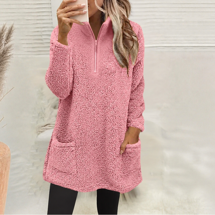 Wearlyn – Długi pół-zamek polarowy pulower Sherpa