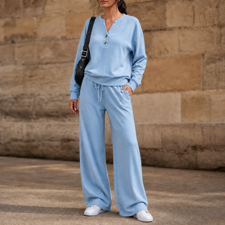 Wearbella – Zestaw z szerokimi nogawkami i paskiem