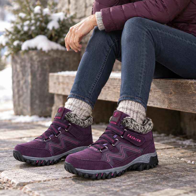 Cozywalk – Botki za kostkę z ociepleniem i antypoślizgową podeszwą