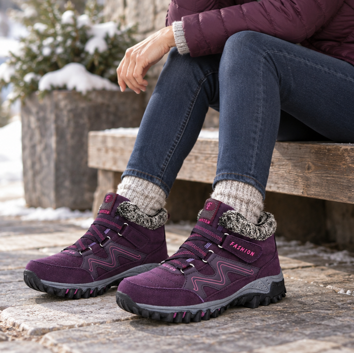 Cozywalk – Botki za kostkę z ociepleniem i antypoślizgową podeszwą