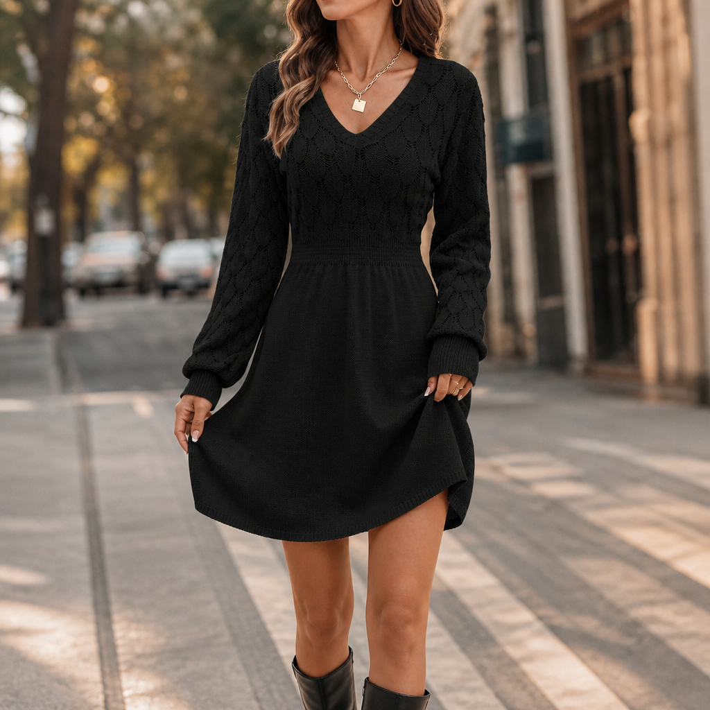 Wearlyn – Sukienka Sweter A-Linia