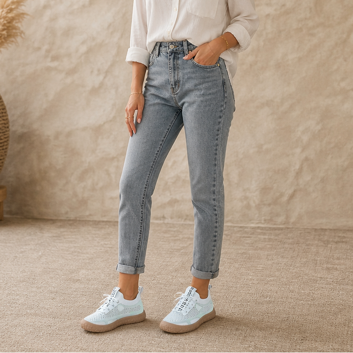 Vivelyn – Sneakersy z dzianinowym wierzchem i amortyzowaną podeszwą