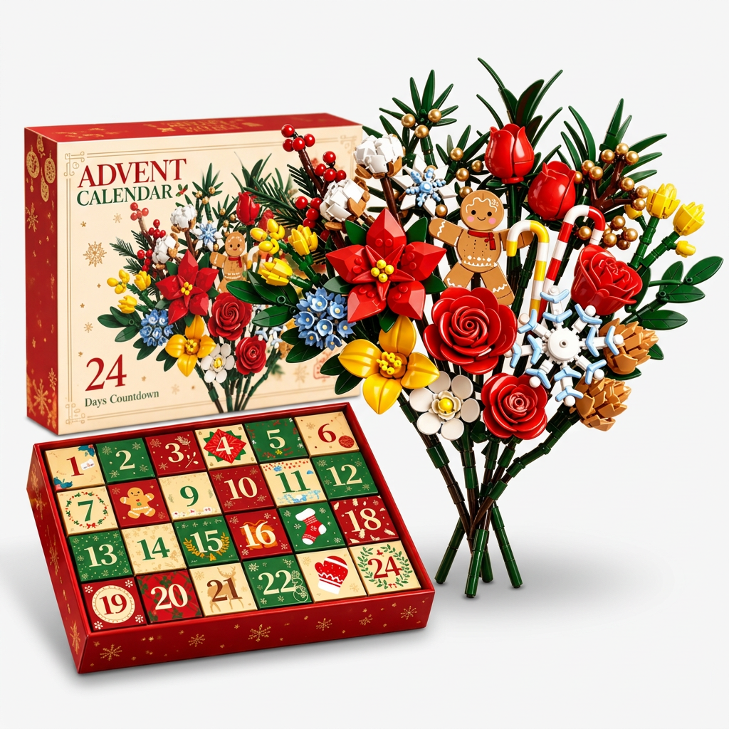 Advent Bloom – 24-dniowy kalendarz adwentowy z kwiatami do budowania