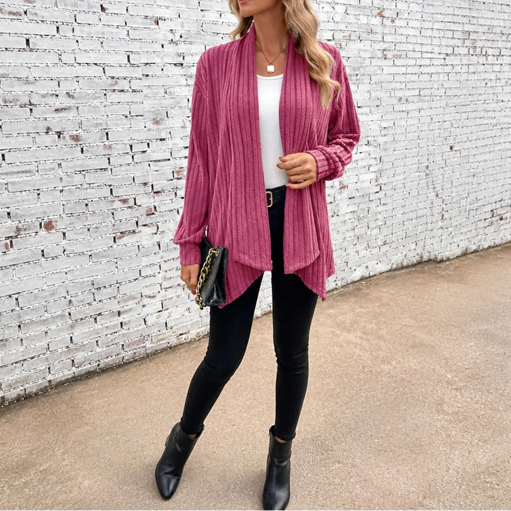 Draperly – Kardigan z otwartym przodem w stylu wodospadu