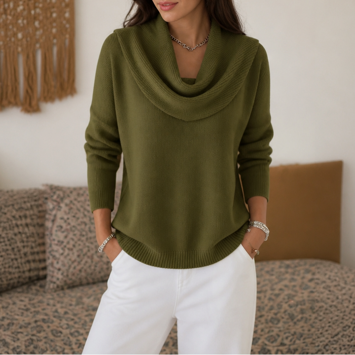 Draveline – Sweter z dekoltem typu cowl