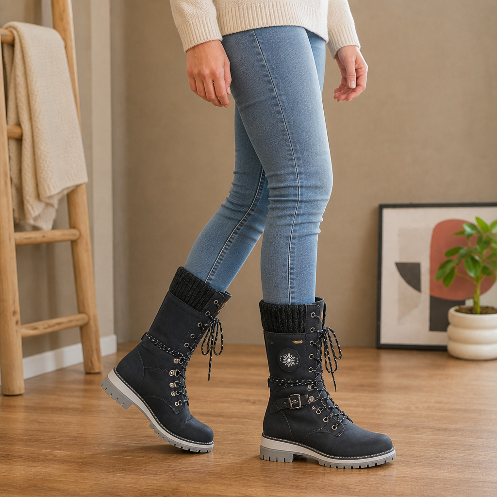 Snowbella – Zimowe Buty do Kolan z Boku na Zamek