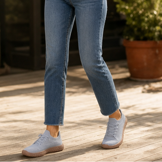 Cloudstep – Sneakersy Slip-On z Elastycznym Kołnierzem z Dzianiny