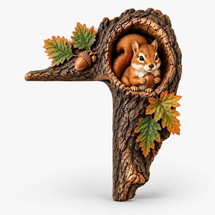 Hollowbrook – Drewniany Dekor Na Drzwi W Rogu