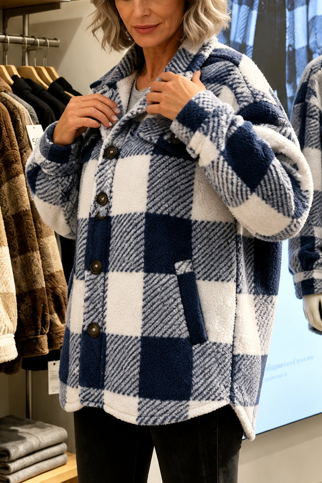 Wearbella – Koszula w kratę z guzikami z przodu