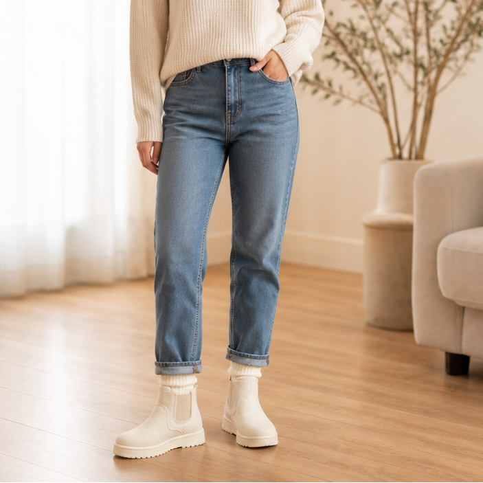 Cozywalk – Zimowe Buty Slip-On z Futrem
