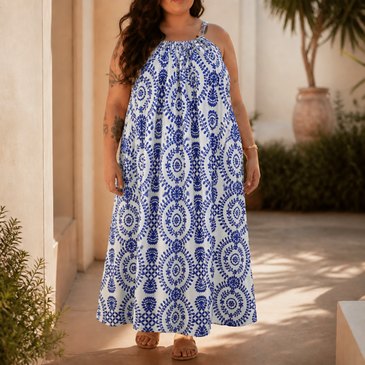 Wearbella – Maxi Sukienka z Głębokim U-kształtnym Tyłem, która Łaskocze, Nigdy się Nie Przylepia