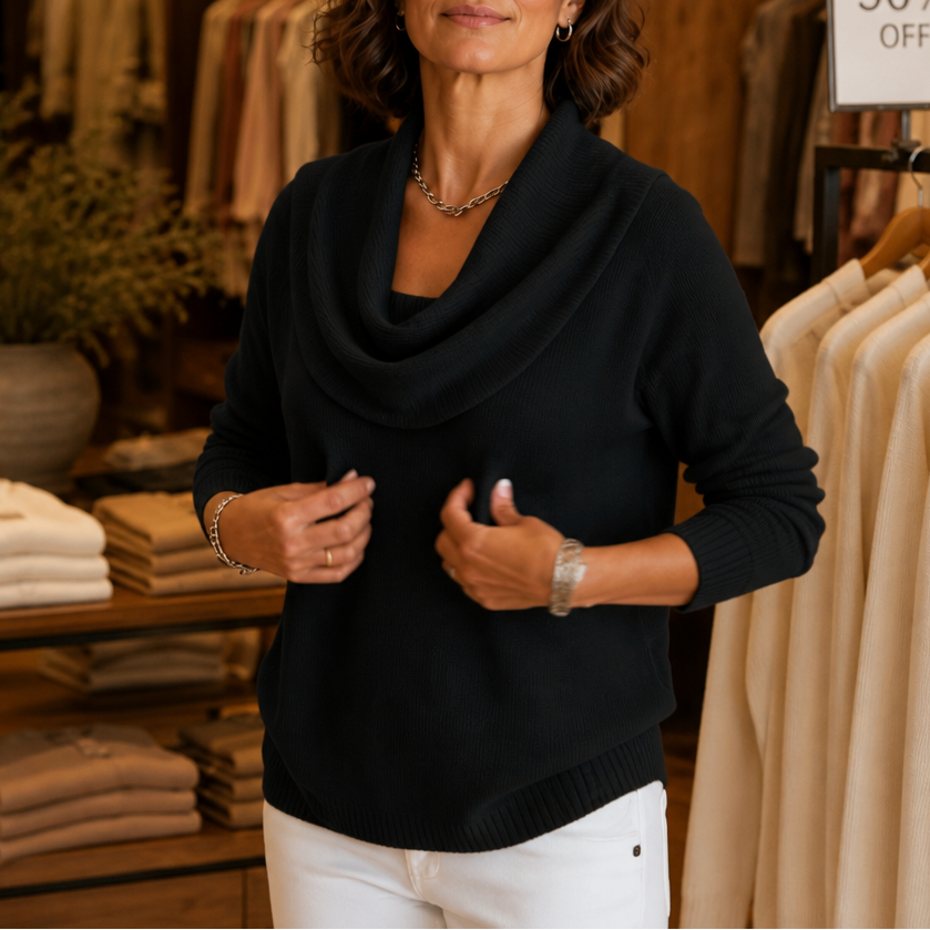 Draveline – Sweter z dekoltem typu cowl