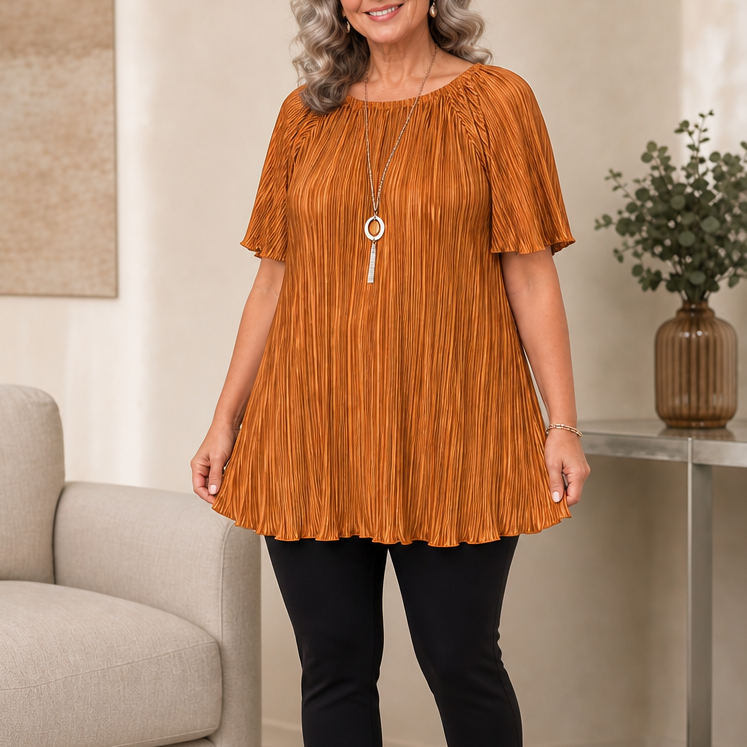 Wearbella – Bluzka z plisami w szerokim kroju