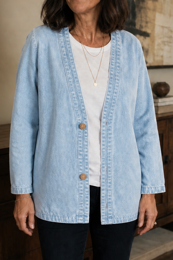 Corriveau – Kurtka w stylu prania denimu