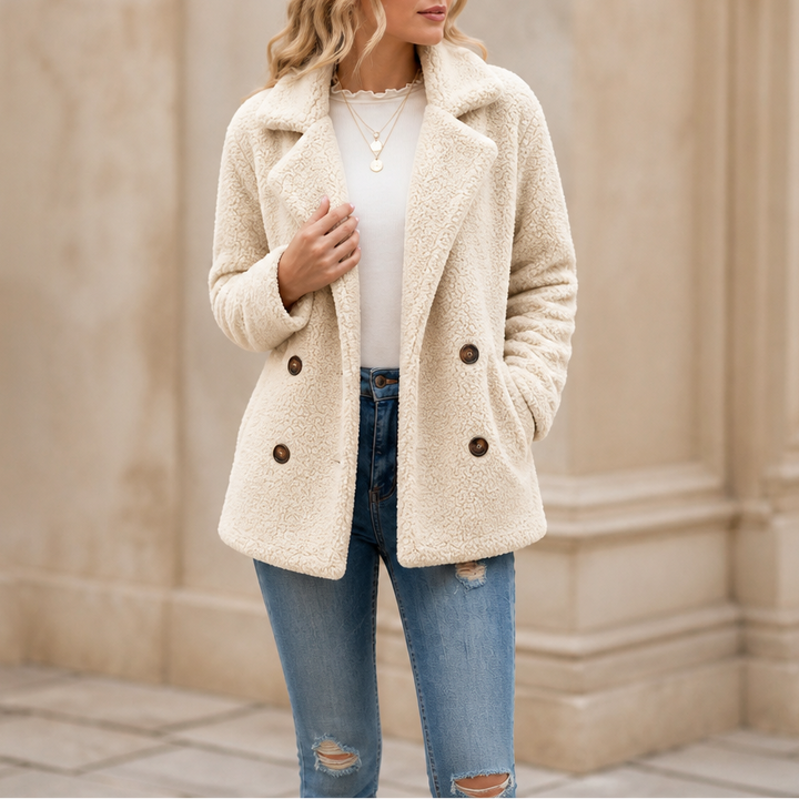 Cozelle – Zimowa kurtka z polaru Sherpa Teddy