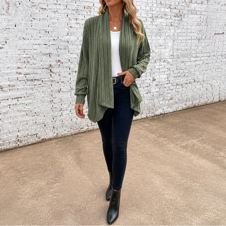 Draperly – Kardigan z otwartym przodem w stylu wodospadu