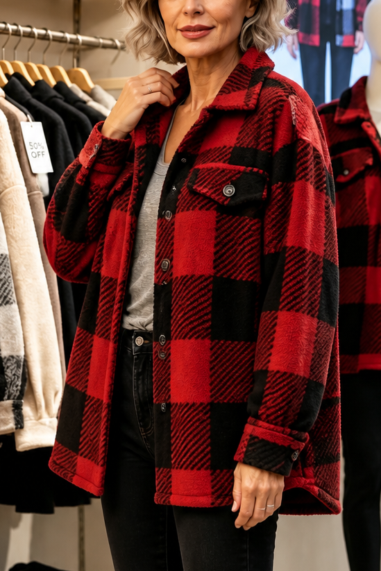 Wearbella – Koszula w kratę z guzikami z przodu