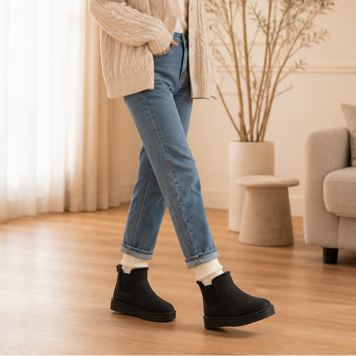 Cozywalk – Zimowe Buty Slip-On z Futrem