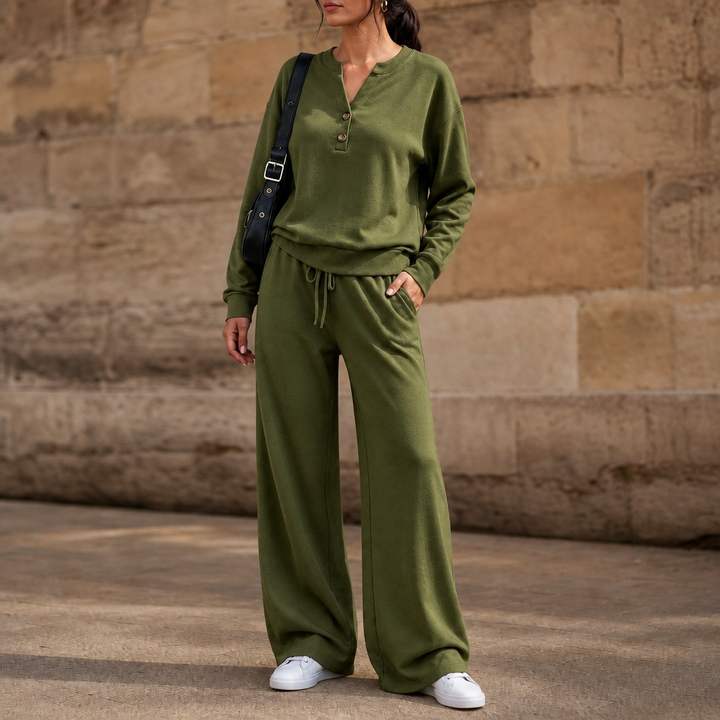 Wearbella – Zestaw z szerokimi nogawkami i paskiem