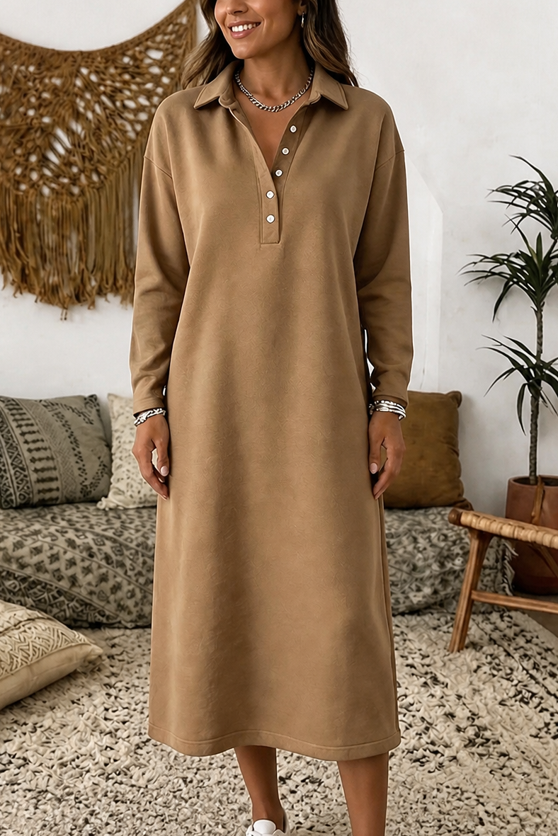 Wearbella – Sweter sukienka z ribbowanym splotem i długim rękawem