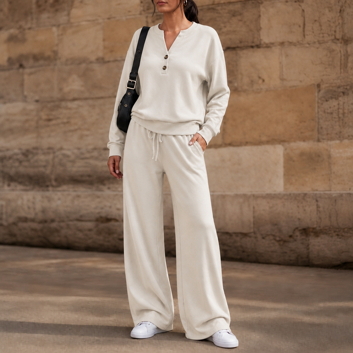 Wearbella – Zestaw z szerokimi nogawkami i paskiem