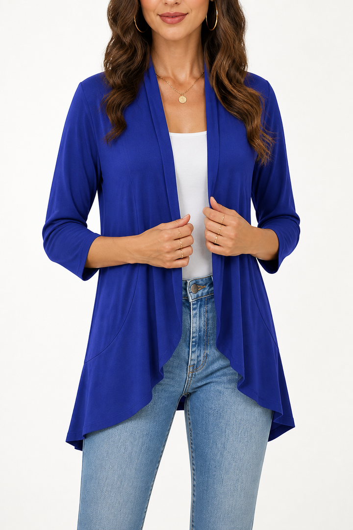 Wearbella – Kardigan z 3/4 rękawami i otwartym przodem