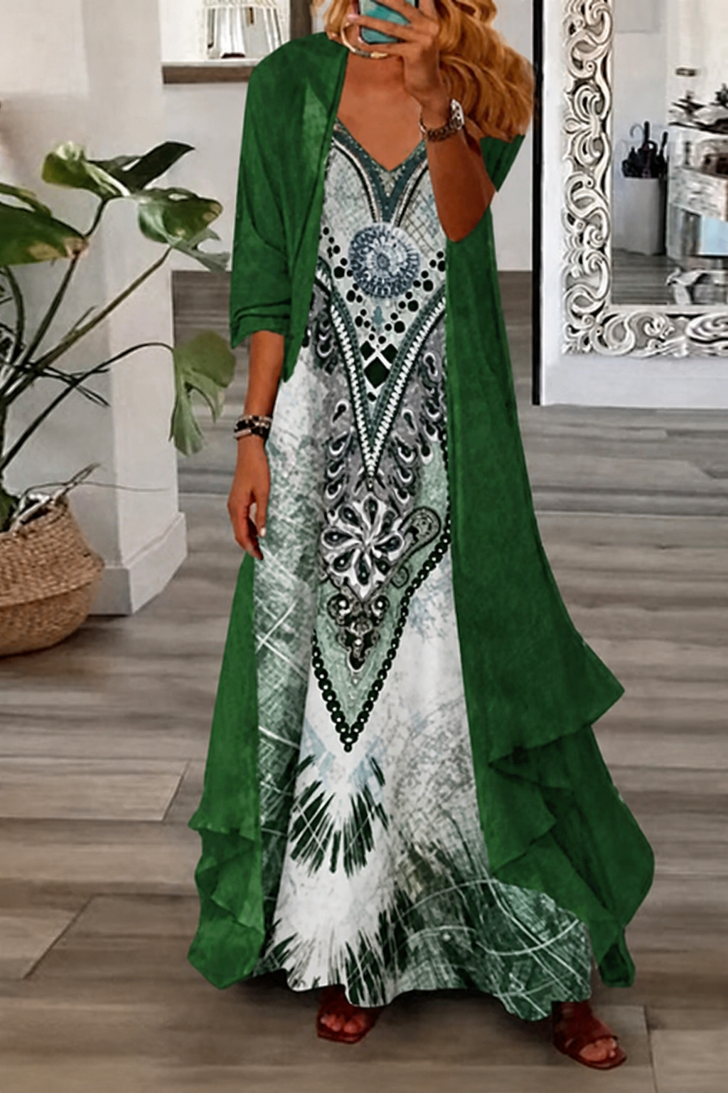 Wearbella – Zestaw sukienki maxi i narzutki