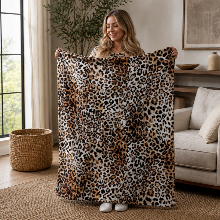 Purrfecto – Koc w Leopardzie z Poliestru