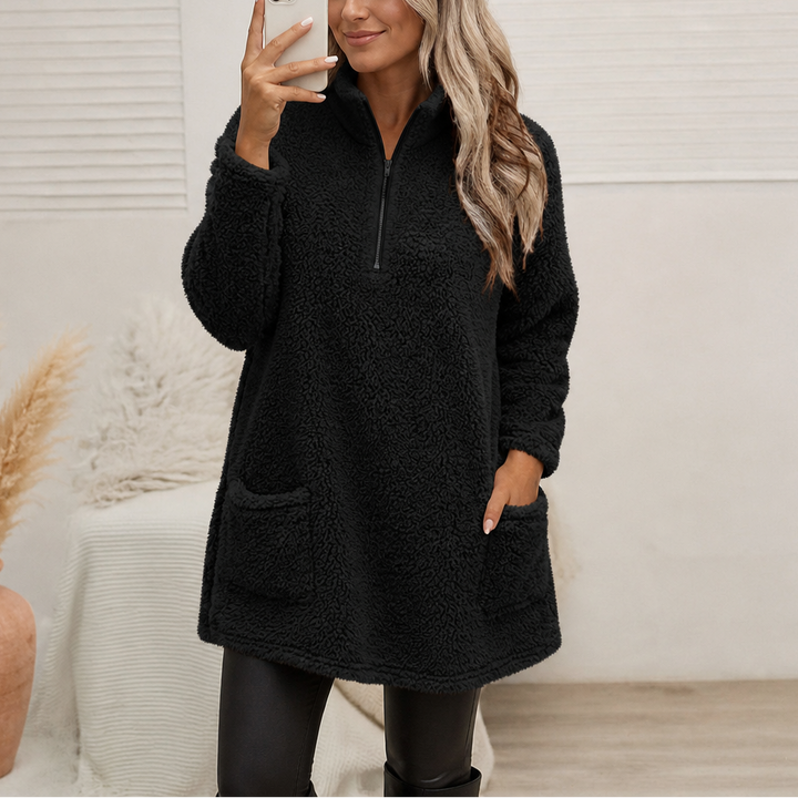 Wearlyn – Długi pół-zamek polarowy pulower Sherpa